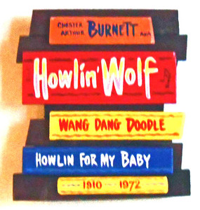 Howling Wolf Red Wall Plaque ---- by George Borum
