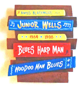 Junior Wells Wall Plaque - by George Borum