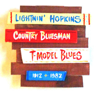 Lightning Hopkins Wall Plaque - by George Borum