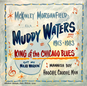 COLORFUL. MUDDY WATERS WALL PLAQUE   by George Borum