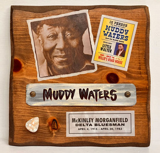 MUDDY WATERS PLAQUE - Photo - Show Poster - Guitar Pick