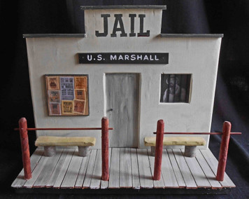 Gunsmoke Marshall's Jail & Office by George Borum - Festus in the window