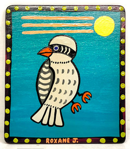 "GREY BIRD BANDIT" (#27) by Roxane J