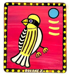 YELLOW& BLACK BIRD (#24) by Roxane J