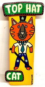 3-D--TOP HAT CIRCUS CAT ((#21) by Roxane J