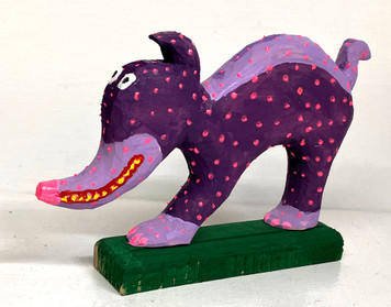 TERMINATOR CARVING (#1( - Very Colorful. by Minnie Adkins