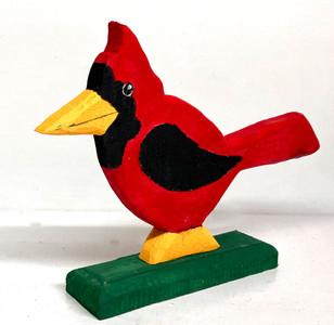 CARDINAL - RED BIRD (#4) by Minnie Adkins