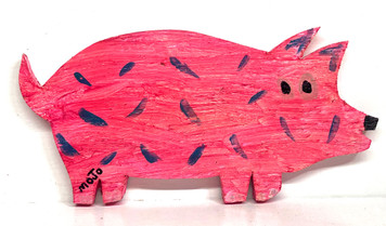 FAT PIG WOOD CUTOUT  - 13" Long by MOJO