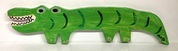 WOOD GATOR CUTOUT - n20" Long by MOJO. -  Alligator