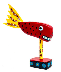 RED FISH on Stand - Another Wonderful Mini Creation by Willard J