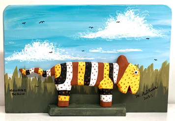 TIGER CARVING on COLORFUL BACKGROUND (16) by Minnie & George