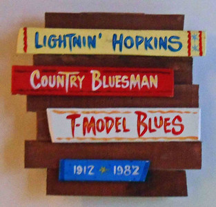 Lightning Hopkins Wall Plaque by George Borum