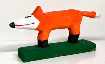 RED FOX CARVING by Minnie Adkins (12)
