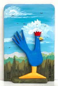 BIG BLUE ROOSTER DISPLAY  (17) by Minnie and George