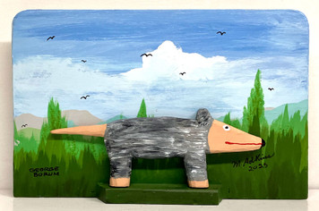 CARVED POSSUM DISPLAY (19) by Minnie & George