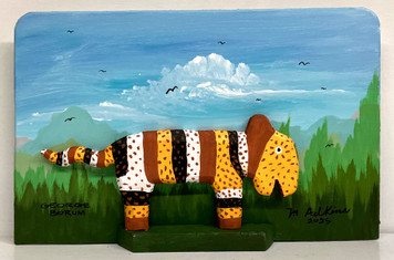 COLORFUL TGER CARVING DISPLAY (20) by Minnie & George