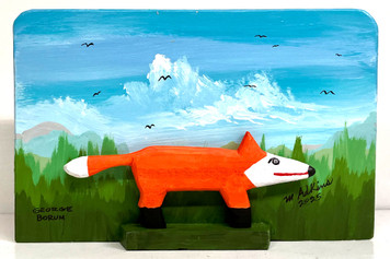 FOX CARVING and Display (27) by Minnie & George