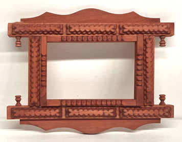 TRAMP ART PICTURE FRAME (7-J) by Geo G Borum
