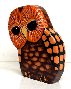 COLORFUL OWL CARVING (#16) by Joann Butts