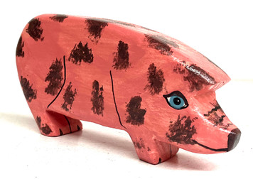 SMALL PIG CARVING (#7) by Joann Butts