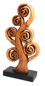 BEAUTIFUL TREE CARVING - 16" tall