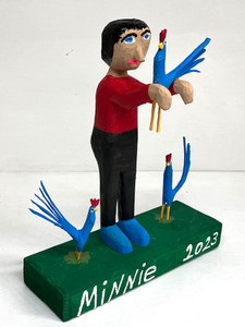 CARVING OF MINNIE and - BY MINNIE ADKINS...REG $495...NOW $395