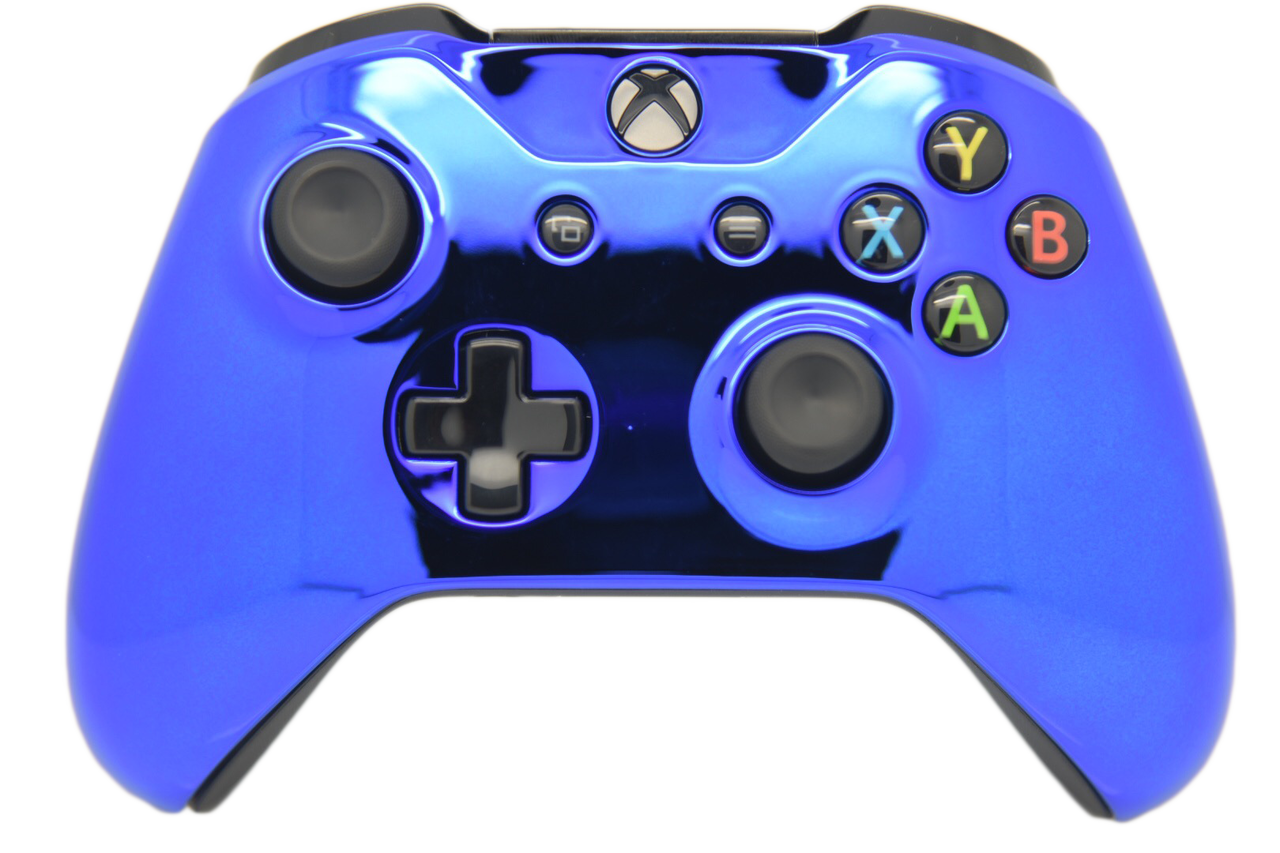Blue Chrome Xbox One S Controller