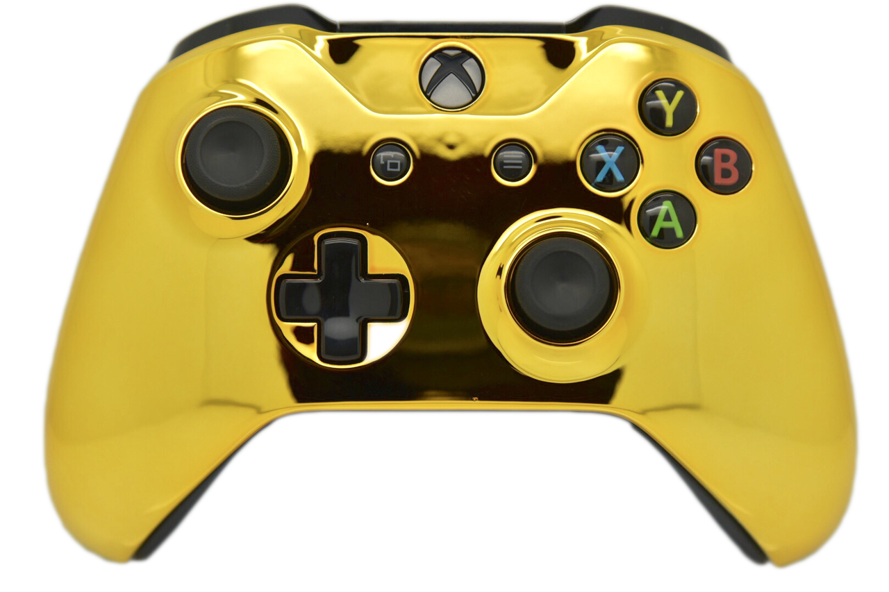 Gold Chrome Xbox One S Controller
