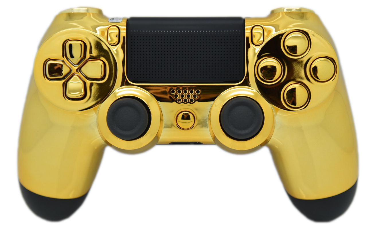 gold ps4 controller