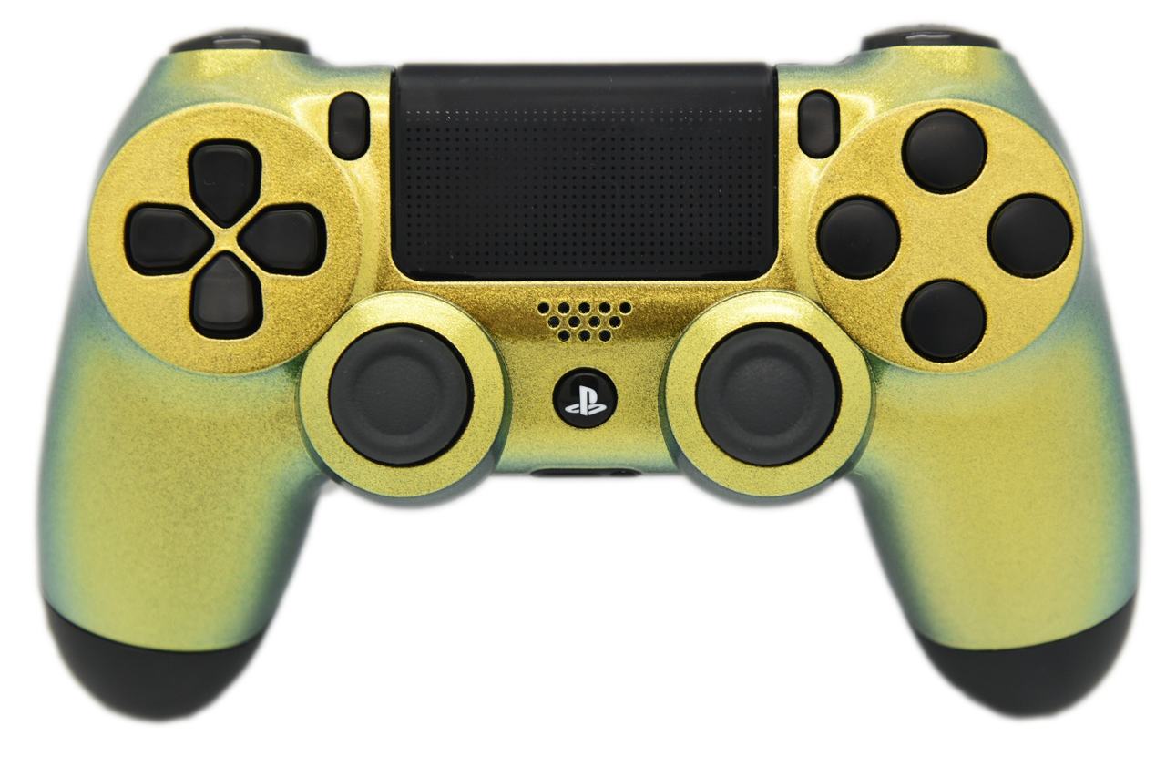 Gold Chameleon PS4 Controller