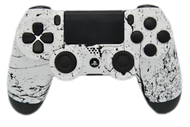 White & Black Splatter PS4 Controller | PS4