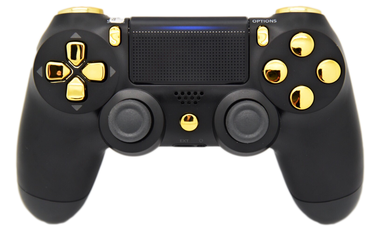 Black & Gold PS4 Controller