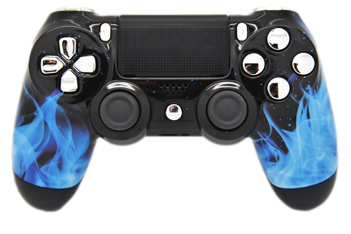 Blue Flame PS4 Controller | PS4
