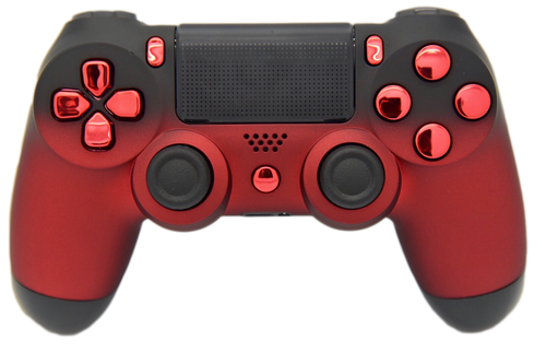 Red & Black Fade Custom PS4 Controller