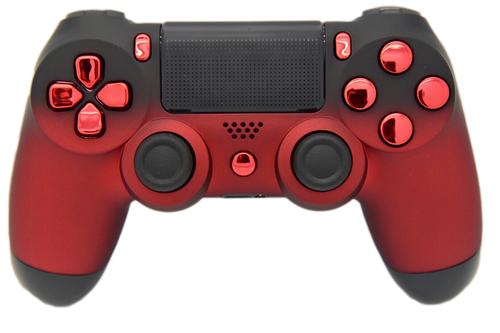 Red & Black Fade PS4 Controller | PS4