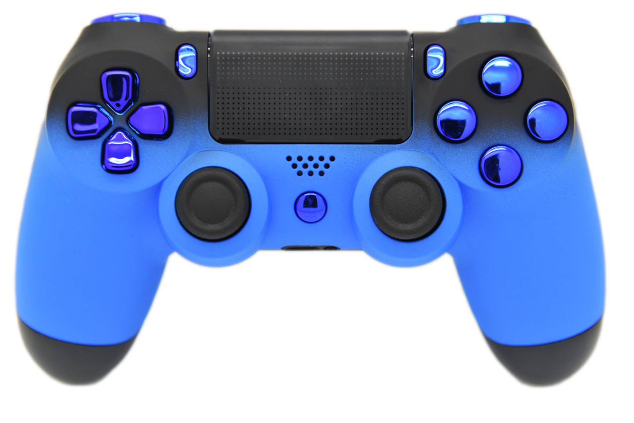 Blue & Black Fade Custom PS4 Controller