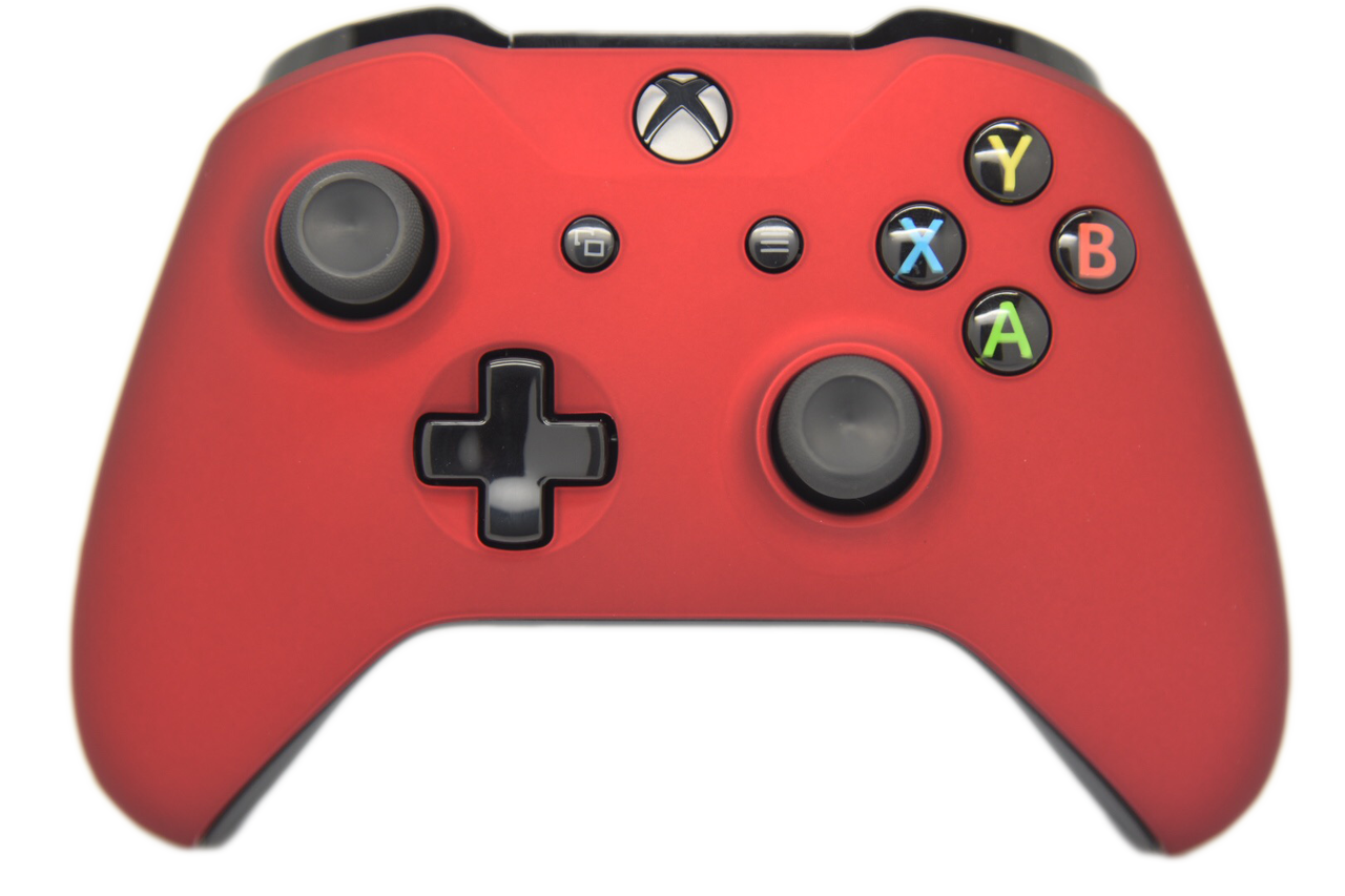 red and black xbox controller