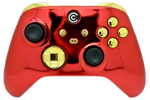 Red Chrome W/Gold Chrome Xbox Series X/S Controller | Xbox Series X/S