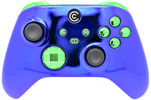 Blue Chrome W/ Green Chrome Inserts Xbox Series X/S Controller | Xbox Series X/S
