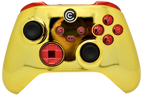 Gold Chrome W/ Red Chrome Xbox Series X/S Controller | Xbox Series X/S