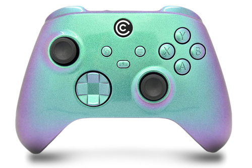 Green & Purple Chameleon & Green & Purple Chameleon Inserts Custom Xbox Series X|S Controller 