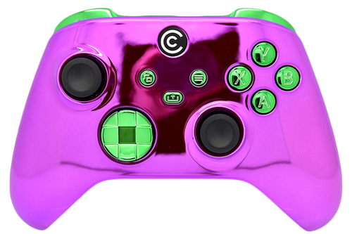 Purple W/ Green Chrome Inserts Xbox Series X/S Controller | Xbox Series X/S