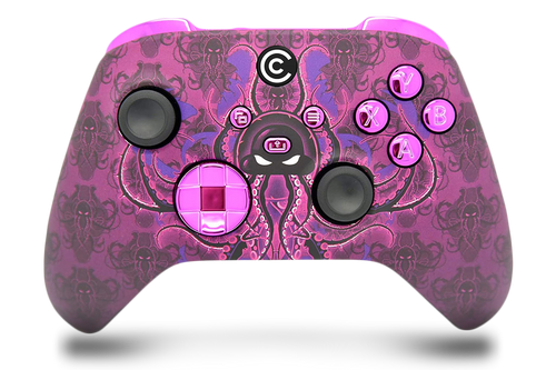 Purple Monster & Purple Chrome Inserts Custom Xbox Series X|S Controller 