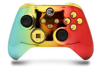 Rainbow Chrome & Gold Chrome Inserts Custom Xbox Series X|S Controller