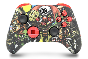 Scary Party & Red Chrome Inserts Custom Xbox Series X|S Controller 