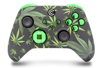 Weeds & Green Chrome Inserts Custom Xbox Series X|S Controller 