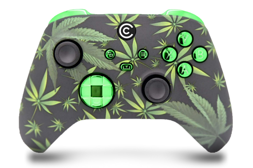 Weeds & Green Chrome Inserts Custom Xbox Series X|S Controller 