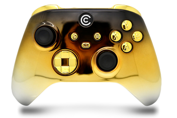 Gold Fade & Gold Chrome Inserts Custom Xbox Series X|S Controller 