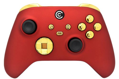 Red W/ Gold Chrome Inserts Xbox Series X/S Controller | Xbox Series X/S