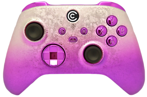 Icy Pink W/Purple Chrome Inserts Xbox Series X/S Controller | Xbox Series X/S
